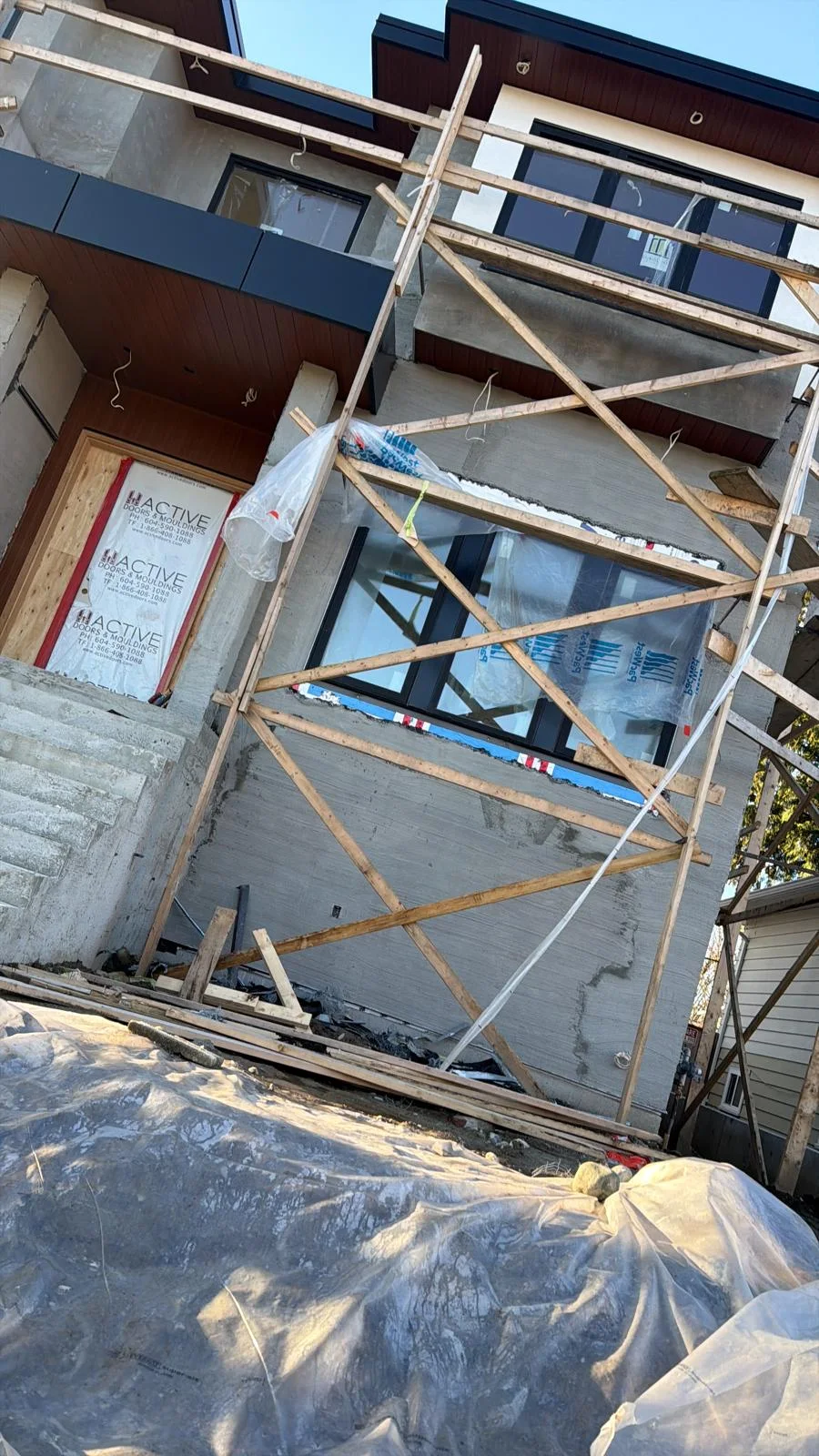 Balcony & Stucco Installation — stucco project in British Columbia